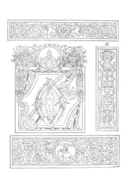 Retro yazı tipi. Eski ve retro görüntü