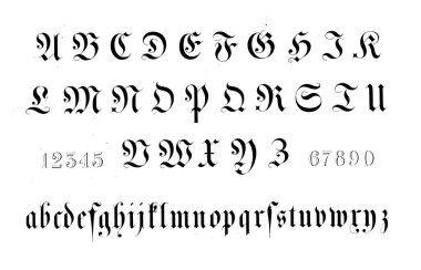 Retro yazı tipi. Retro ve eski görüntü