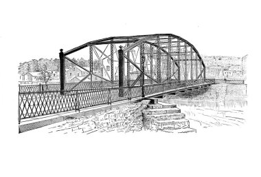 Köprünün Retro görüntü