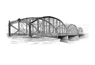 Köprünün Retro görüntü