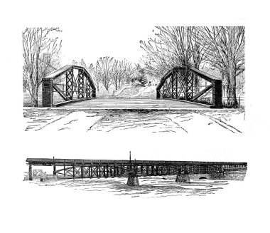 Köprünün Retro görüntü