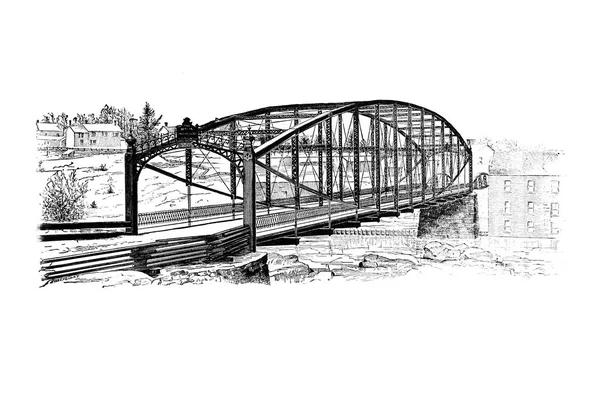 Retro Kép Híd — Stock Fotó