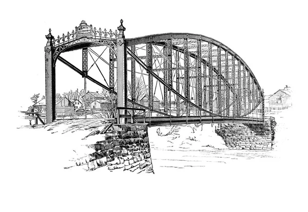 Retro Obrázek Mostu — Stock fotografie