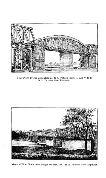 Arquitetura Engenharia Ilustração Retrô — Fotografia de Stock