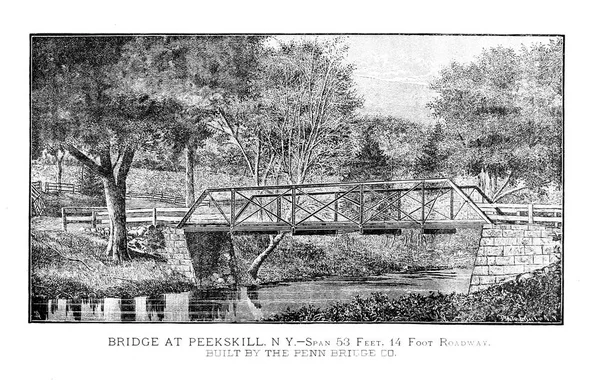 Ρετρό Εικόνα Της Γέφυρας — Φωτογραφία Αρχείου