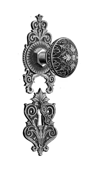 Door Hardware Retro Old Image — Stock Photo, Image