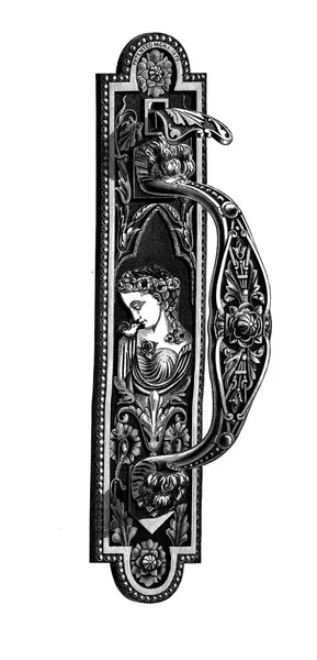 Door Hardware Retro Old Image — Stock Photo, Image