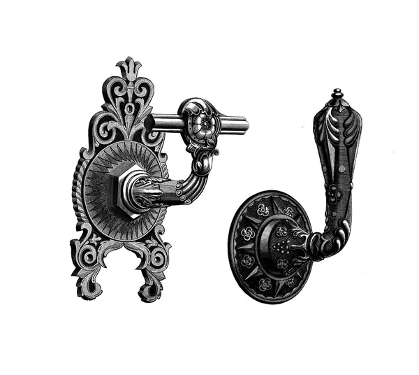 Door Hardware Retro Old Image — Stock Photo, Image