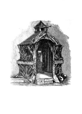 Yazlık ev. Retro ve eski görüntü