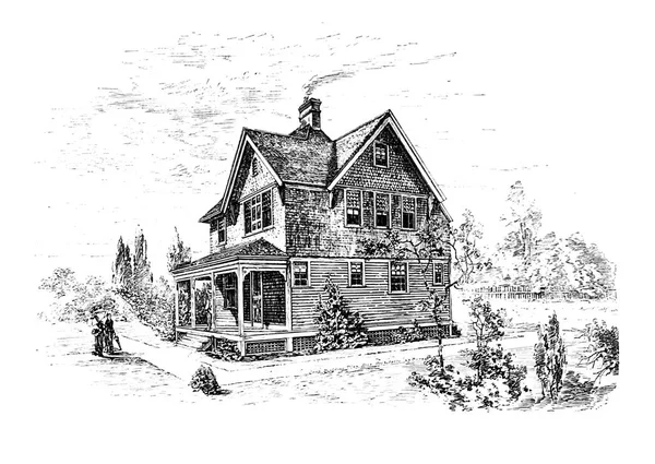 Old House Old Retro Image — Stock Photo, Image