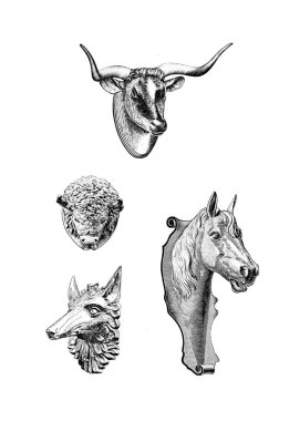 Heykel ve heykel. Retro ve eski görüntü