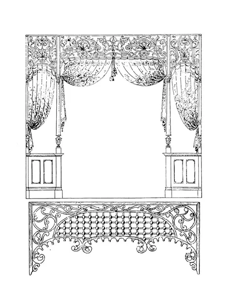 Illustrazione Retrò Isolato Sfondo Bianco — Foto Stock