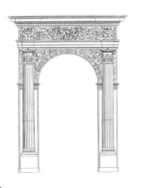 Retro illüstrasyon. Beyaz arka plan üzerinde izole.