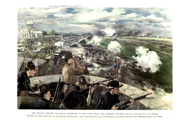 Spanisch Amerikanischer Krieg Altes Bild — Stockfoto