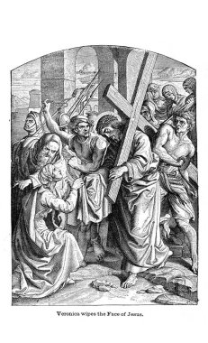 Acı çekme ve ölüm İsa'nın. Retro ve eski görüntü