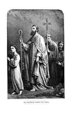  St. Patrick Tara için gidiyor. Retro ve eski görüntü