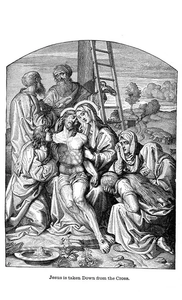 Sufrimiento Muerte Jesucristo Imagen Retro Antigua —  Fotos de Stock