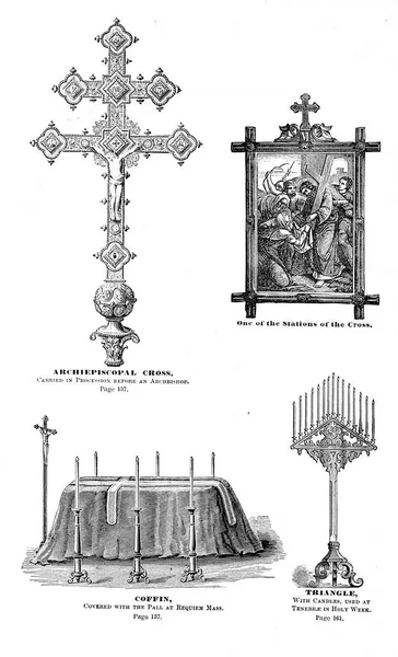 Religiösa Objekt Retro Och Gammal Bild — Stockfoto