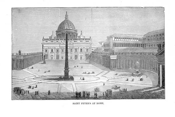 Базилика Петра Ватикане — стоковое фото