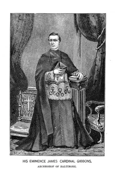 Кардинал Гиббонс Ретро Старое Изображение — стоковое фото