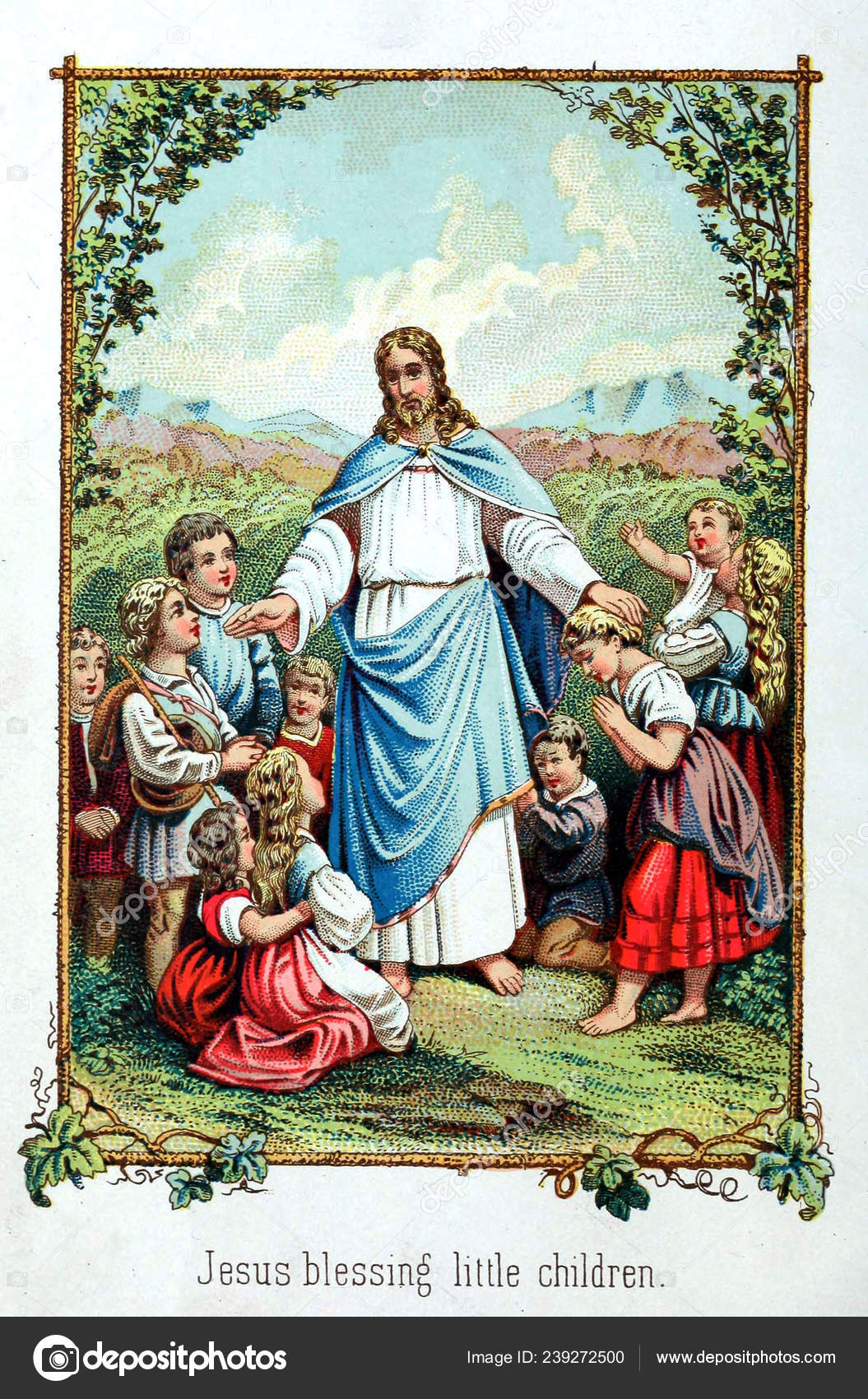 Jesus Blessing Little Children Stock Photo by ©ruskpp 239272500