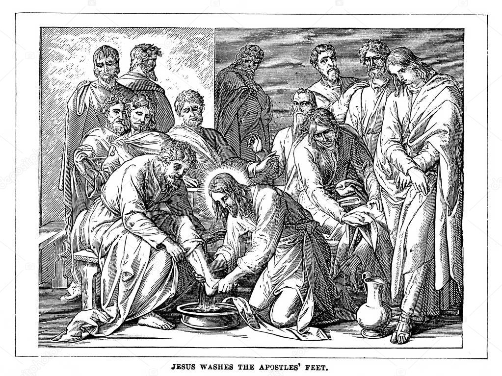 Jesus washes the apostles feet