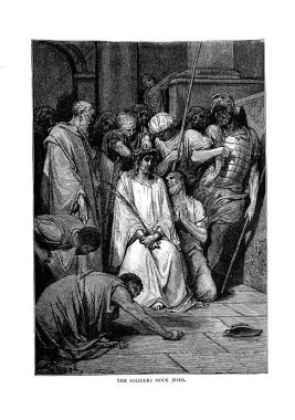 Dini konularda illüstrasyon. Retro ve eski görüntü