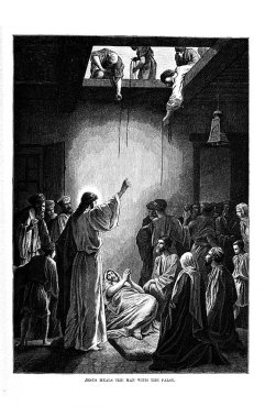 Dini konuda illüstrasyon.