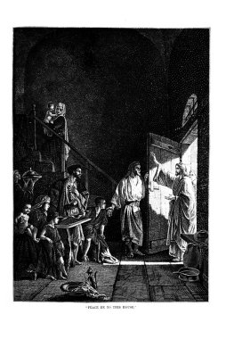 Dini konuda illüstrasyon.