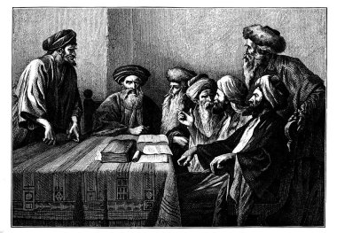 Dini konuda illüstrasyon.