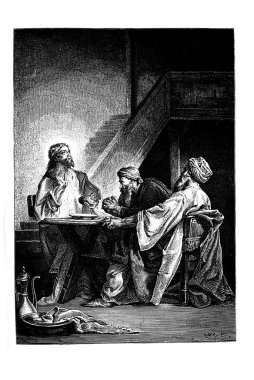 Dini konuda illüstrasyon.