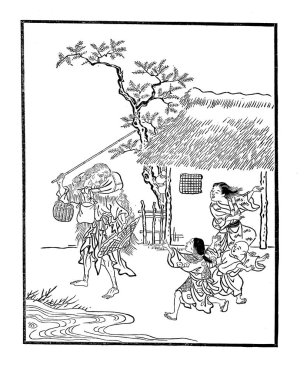 Japonya Sanat. Retro ve eski görüntü