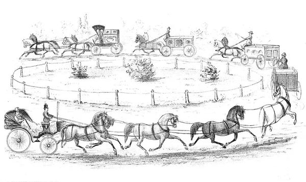 Εικονογράφηση Άλογο Ρετρό Και Παλιά Εικόνα — Φωτογραφία Αρχείου