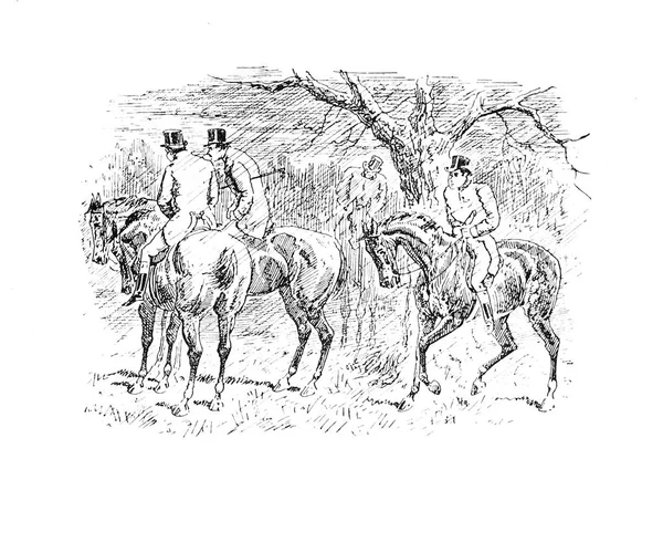 Cavalo Retro Imagem Antiga — Fotografia de Stock