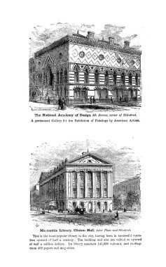 New York şehri. Oyma illüstrasyon