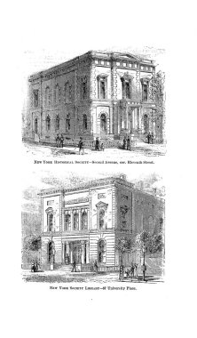 New York şehri. Oyma illüstrasyon