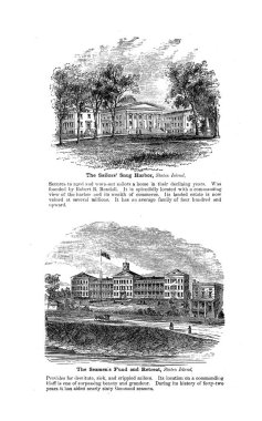 New York şehri. Oyma illüstrasyon