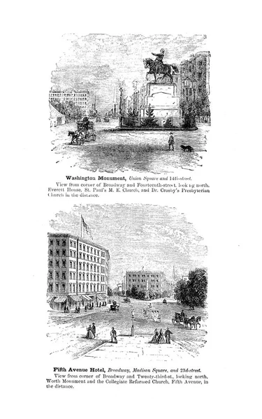 New York City Engraving Illustration — Stock Photo, Image