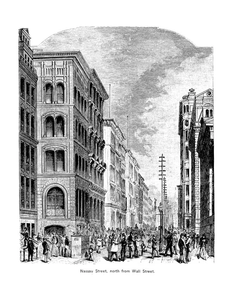 New York City Gravure Van Illustratie — Stockfoto