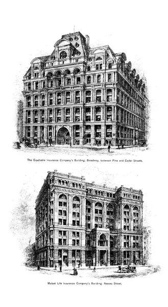 New York City Gravure Van Illustratie — Stockfoto