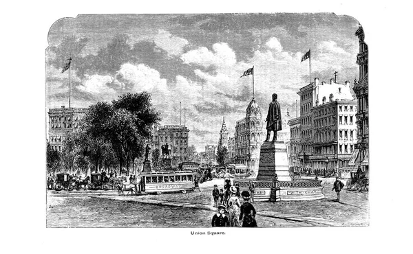 New York City Gravure Van Illustratie — Stockfoto