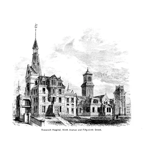 New York City Engraving Illustration — Stock Photo, Image