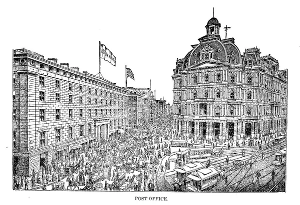 New York City Engraving Illustration — Stock Photo, Image