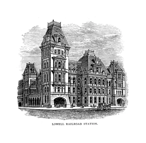 Boston City Illustration Gravure — Photo