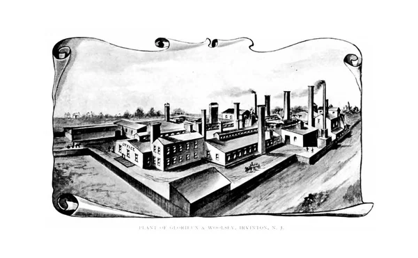 Newark Engraving Illustration Retro Old Image — Stock Photo, Image