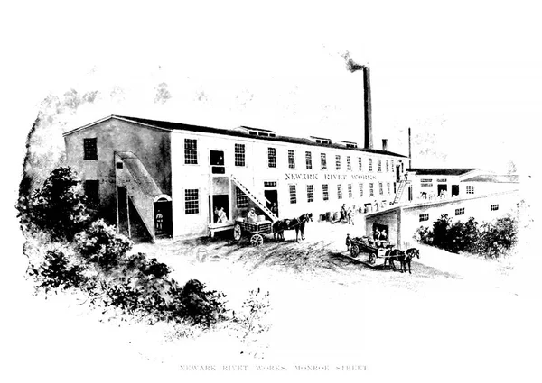 Newark Engraving Illustration Retro Old Image — Stock Photo, Image