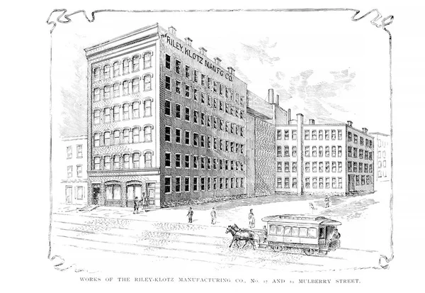 Newark Engraving Illustration Retro Old Image — Stock Photo, Image