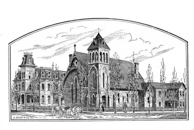 Salt Lake City. Oyma illüstrasyon