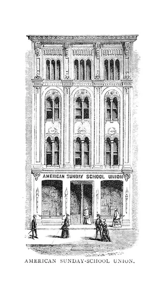 Philadelphia City Engraving Illustration — Stock Photo, Image