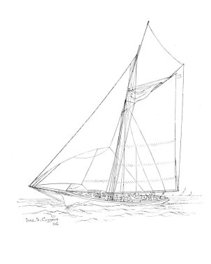 Sailling tekne. Retro ve eski görüntü